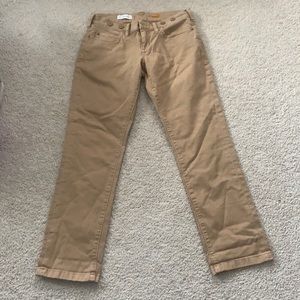 Tan low rise Anthropologie pants